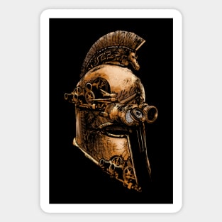 Steampunk Ancient Greek Spartan Warrior Helmet Magnet